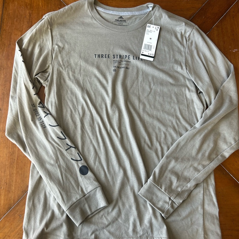 Long Sleeve Adidas Shirt W/ Tags Sz: M